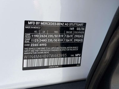 2026 Mercedes-Benz GLB GLB 250 4MATIC®