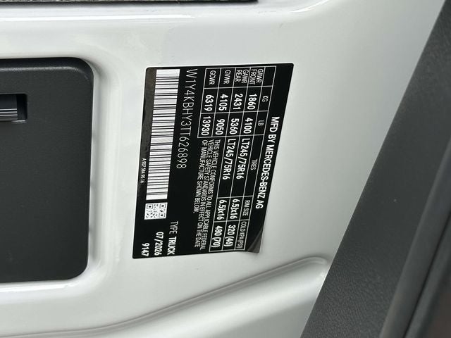 2026 Mercedes-Benz Sprinter 2500 Cargo 144 WB