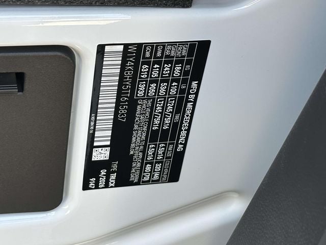 2026 Mercedes-Benz Sprinter 2500 Cargo 144 WB
