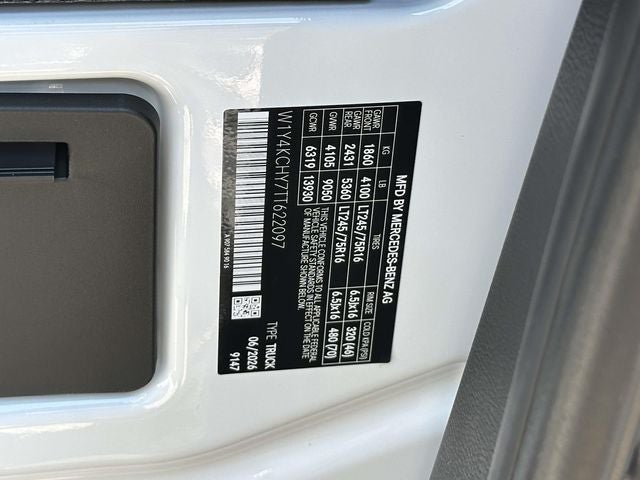 2026 Mercedes-Benz Sprinter 2500 Cargo 170 WB High Roof