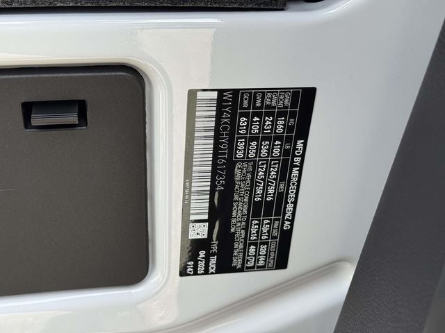 2026 Mercedes-Benz Sprinter 2500 Cargo 170 WB High Roof