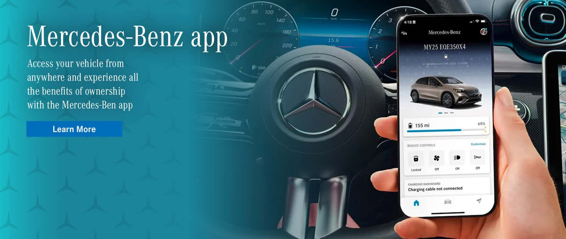 Mercedes-Benz app at Mercedes-Benz of Smithtown in St. James NY