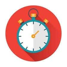 Illustration of a stopwatch representing express service
