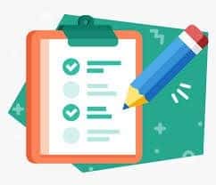 Illustration of an inspection checklist and pen