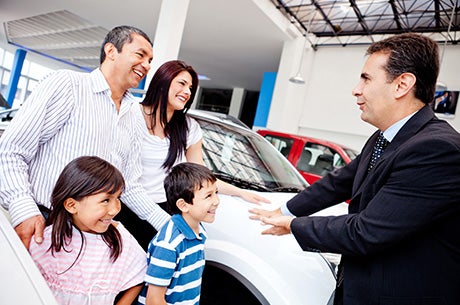 Illustration of a family tree representing a family-owned dealership